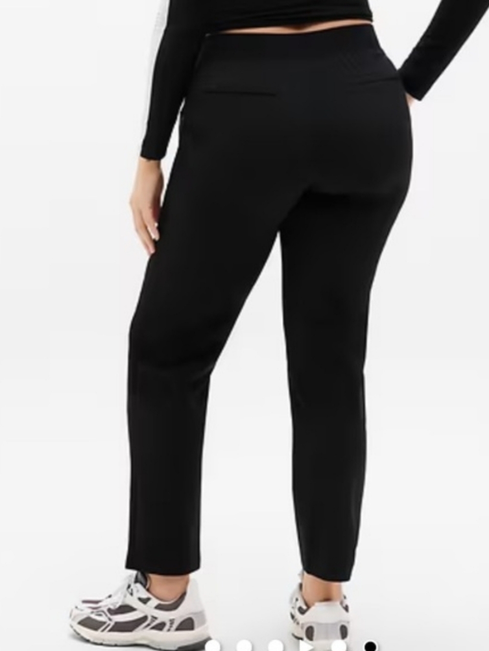 Athleta Brooklyn Ankle Pants Career Travel Lounge Black Size 16